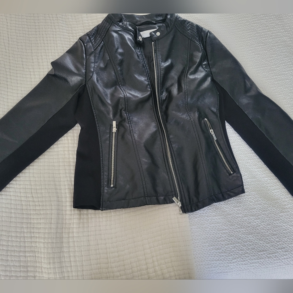 NY & Co Black Leather Jacket